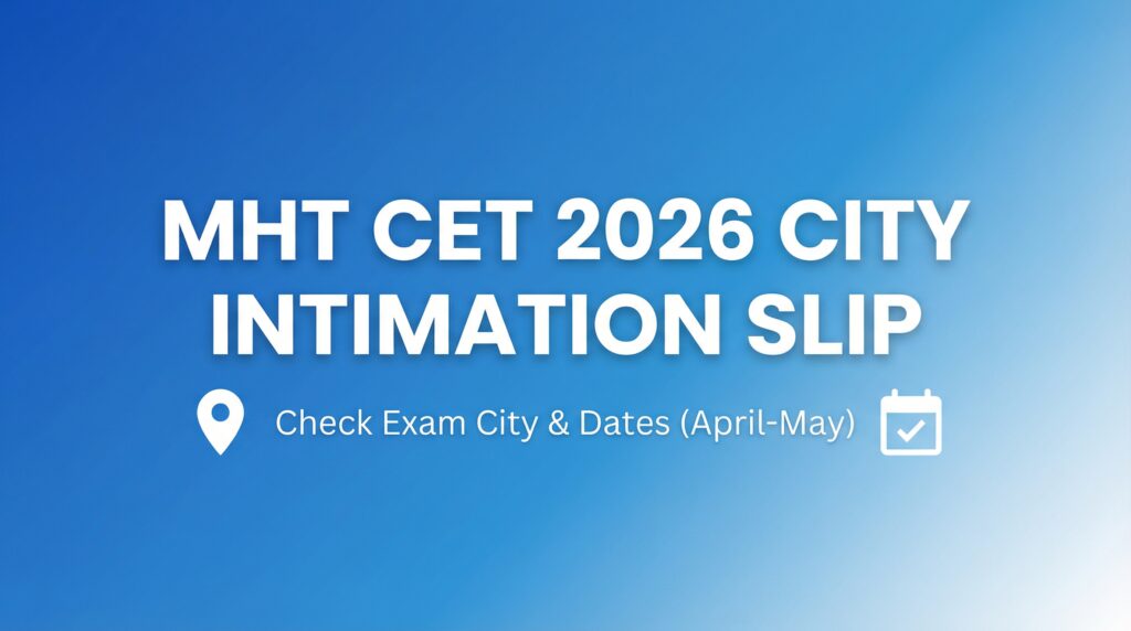 MHT CET 2026