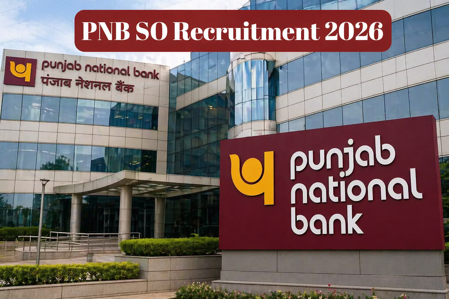 PNB SO Recruitment 2026