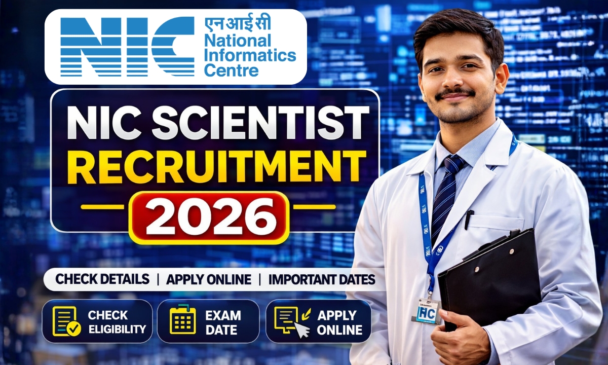 NIC Scientist Recruitment 2026