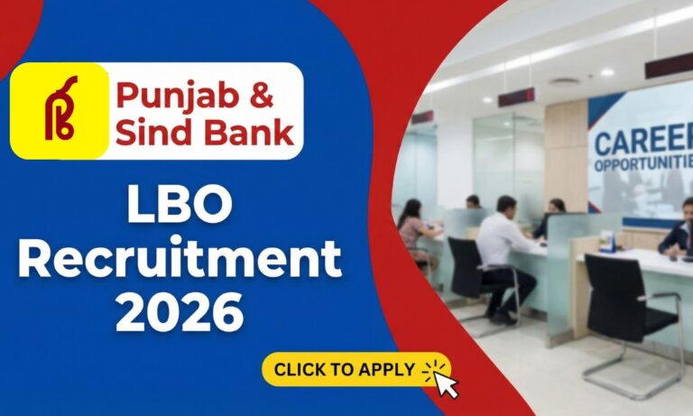 Punjab Sind Bank LBO Recruitment 2026