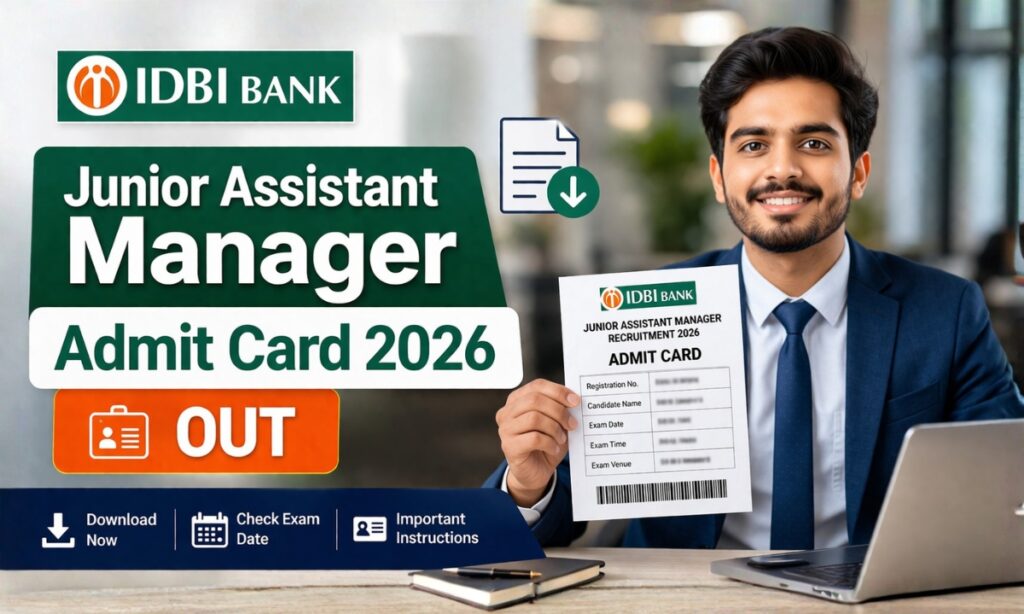 IDBI Junior Assistant Manager Admit Card 2026