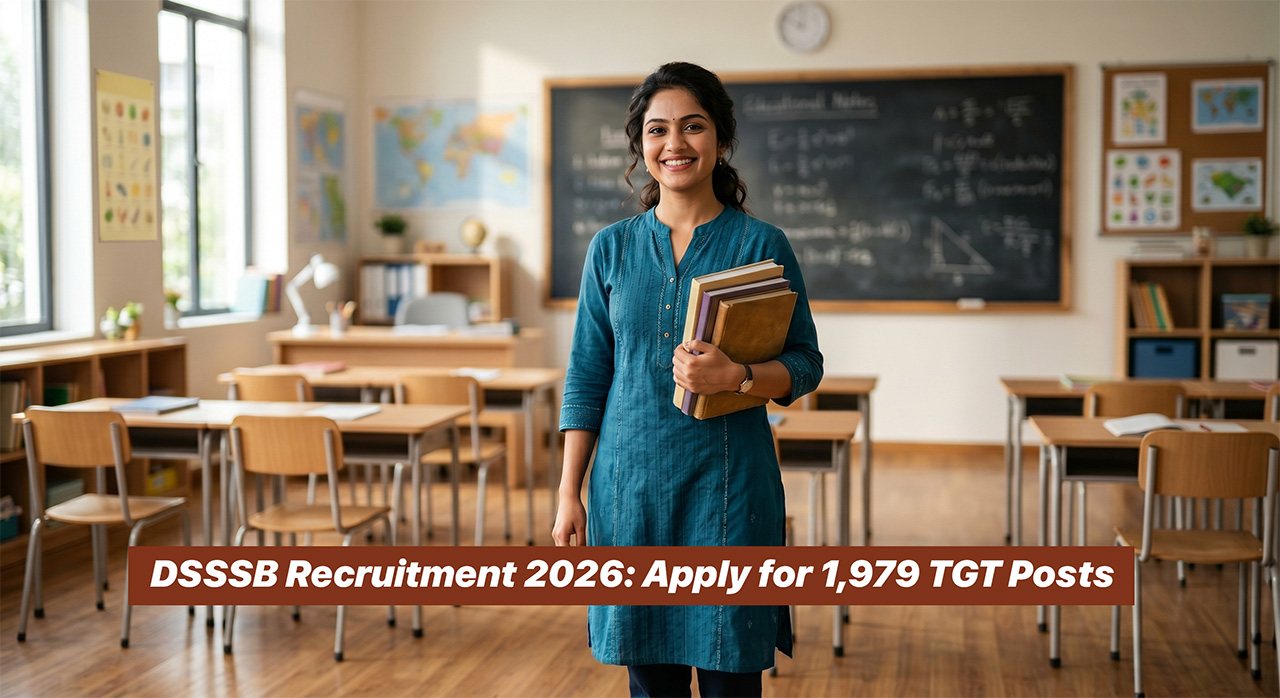 DSSSB Recruitment 2026: Apply for 1,979 TGT, Special Educator
